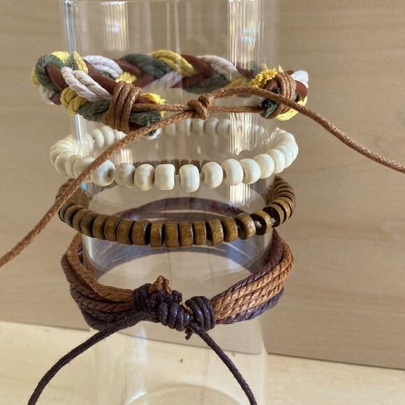 4-Piece Twine Bracelet Set - Picture 2 of 4